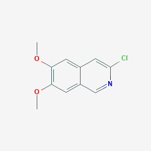 molecular formula C11H10ClNO2 B1357105 3-Chloro-6,7-dimethoxyisoquinoline CAS No. 58163-20-5