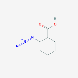 molecular formula C7H11N3O2 B13571079 2-Azidocyclohexane-1-carboxylic acid 