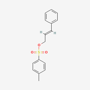 molecular formula C16H16O3S B13571094 (2E)-3-phenylprop-2-en-1-yl 4-methylbenzene-1-sulfonate CAS No. 19627-30-6