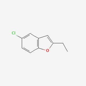 molecular formula C10H9ClO B1357110 5-氯-2-乙基苯并呋喃 CAS No. 39178-59-1