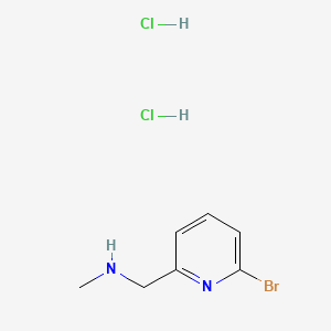 molecular formula C7H11BrCl2N2 B13571104 [(6-Bromopyridin-2-yl)methyl](methyl)aminedihydrochloride 
