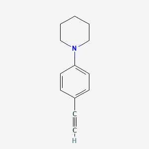 molecular formula C13H15N B1357115 1-(4-Ethynylphenyl)piperidine CAS No. 41876-66-8