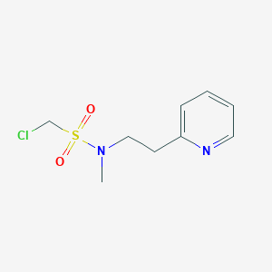 molecular formula C9H13ClN2O2S B13571229 1-Chloro-n-methyl-n-(2-(pyridin-2-yl)ethyl)methanesulfonamide 