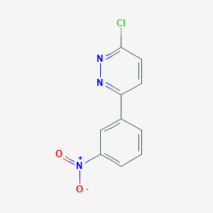 molecular formula C10H6ClN3O2 B1357126 3-Chloro-6-(3-nitrophenyl)pyridazine CAS No. 58059-33-9