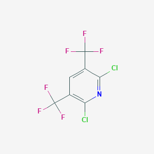 molecular formula C7HCl2F6N B135713 2,6-Dichloro-3,5-bis(trifluoromethyl)pyridine CAS No. 142889-02-9