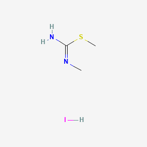 molecular formula C3H9IN2S B1357131 1,2-Dimethyl-2-thiopseudourea hydriodide CAS No. 41306-45-0