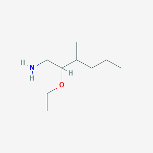 molecular formula C9H21NO B13571310 2-Ethoxy-3-methylhexan-1-amine 