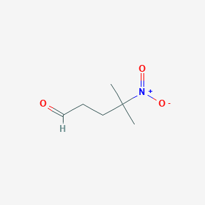 molecular formula C6H11NO3 B1357132 4-甲基-4-硝基戊醛 CAS No. 57620-49-2
