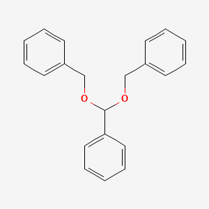 molecular formula C21H20O2 B1357138 苯，1,1'-[(苯甲亚甲基)双(氧亚甲基)]双- CAS No. 5784-65-6