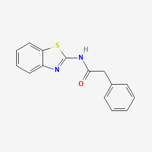 molecular formula C15H12N2OS B13571393 N-(1,3-Benzothiazol-2-yl)-2-phenylacetamide CAS No. 121189-72-8