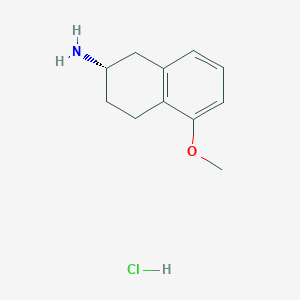 molecular formula C11H16ClNO B1357147 (S)-2-amino-5-methoxytetralin hydrochloride CAS No. 58349-17-0
