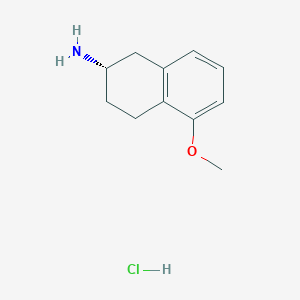 molecular formula C11H16ClNO B1357147 (s)-2-Amino-5-methoxytetralin hydrochloride CAS No. 58349-17-0