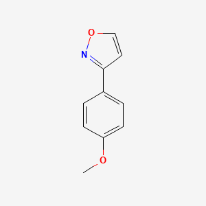 molecular formula C10H9NO2 B1357155 3-(4-Methoxyphenyl)isoxazole CAS No. 61428-20-4