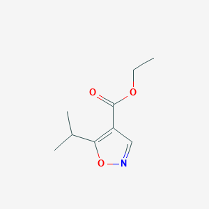 molecular formula C9H13NO3 B135716 Ethyl-5-isopropyl-isoxazole-4-carboxylate CAS No. 134540-96-8