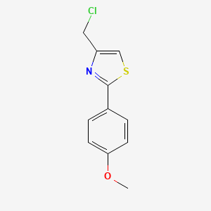 molecular formula C11H11Cl2NOS B1357164 4-Chloromethyl-2-(4-methoxyphenyl)thiazole CAS No. 23421-57-0