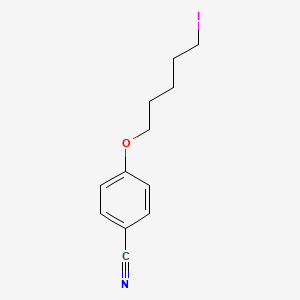 molecular formula C12H14INO B1357166 Benzonitrile, 4-[(5-iodopentyl)oxy]- CAS No. 147983-19-5