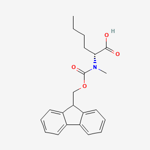 (R)-2-((((9H-Fluoren-9-yl)methoxy)carbonyl)(methyl)amino)hexanoic acid