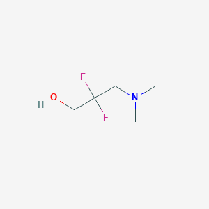molecular formula C5H11F2NO B13571725 3-(Dimethylamino)-2,2-difluoropropan-1-ol 