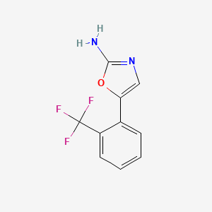 molecular formula C10H7F3N2O B13571799 5-(2-(Trifluoromethyl)phenyl)oxazol-2-amine 