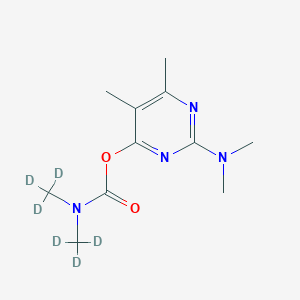 molecular formula C11H18N4O2 B1357182 Pirimicarb D6 (dimethylcarbamate D6) CAS No. 1015854-66-6