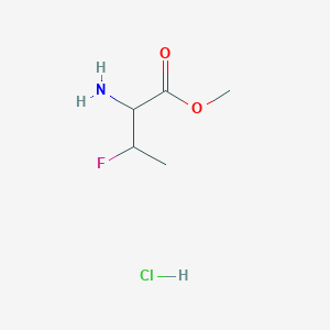 molecular formula C5H11ClFNO2 B13571959 Methyl 2-amino-3-fluorobutanoate hydrochloride 