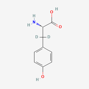 molecular formula C9H11NO3 B1357196 (2S)-2-amino-3,3-dideuterio-3-(4-hydroxyphenyl)propanoic acid CAS No. 72963-27-0