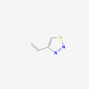 molecular formula C4H4N2S B13571989 Vinyl-1,2,3-thiadiazole 