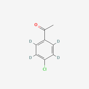 molecular formula C8H7ClO B1357200 1-(4-Chlorophenyl)ethanone-d4 CAS No. 284474-50-6