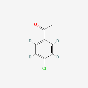 molecular formula C8H7ClO B1357200 1-(4-Chloro-2,3,5,6-tetradeuteriophenyl)ethanone CAS No. 284474-50-6