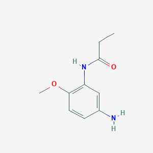 molecular formula C10H14N2O2 B1357212 N-(5-amino-2-methoxyphenyl)propanamide CAS No. 169321-23-7