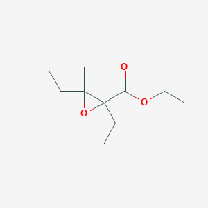 molecular formula C11H20O3 B13572123 Ethyl 2-ethyl-3-methyl-3-propyloxirane-2-carboxylate 