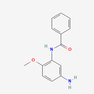 molecular formula C14H14N2O2 B1357213 N-(5-氨基-2-甲氧基苯基)苯甲酰胺 CAS No. 119-88-0