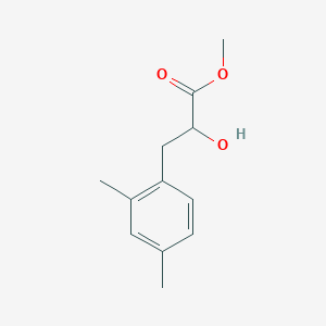 molecular formula C12H16O3 B13572135 Methyl 3-(2,4-dimethylphenyl)-2-hydroxypropanoate 