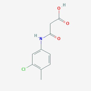 molecular formula C10H10ClNO3 B1357214 3-[(3-Chloro-4-methylphenyl)amino]-3-oxopropanoic acid CAS No. 73877-03-9