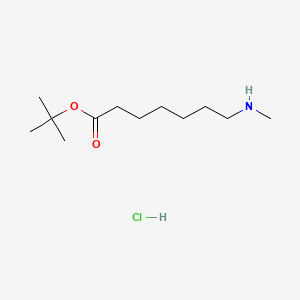 molecular formula C12H26ClNO2 B13572232 Tert-butyl7-(methylamino)heptanoatehydrochloride 