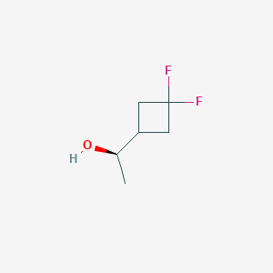 molecular formula C6H10F2O B13572334 (R)-1-(3,3-Difluorocyclobutyl)ethan-1-OL 