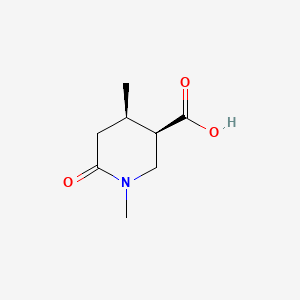 molecular formula C8H13NO3 B13572388 rac-(3R,4R)-1,4-dimethyl-6-oxopiperidine-3-carboxylic acid 