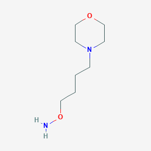 molecular formula C8H18N2O2 B13572398 4-[4-(aminooxy)butyl]Morpholine 