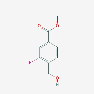 molecular formula C9H9FO3 B1357242 Methyl 3-fluoro-4-(hydroxymethyl)benzoate CAS No. 937636-18-5