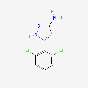 molecular formula C9H7Cl2N3 B13572427 3-(2,6-Dichlorophenyl)-1h-pyrazol-5-amine 