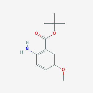 molecular formula C12H17NO3 B13572444 Tert-butyl 2-amino-5-methoxybenzoate 