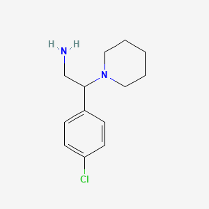 2-(4-Chlorophenyl)-2-piperidin-1-ylethanamine