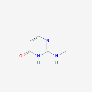 molecular formula C5H7N3O B13572583 Pyrimidine, 4-hydroxy-2-methylamino- 