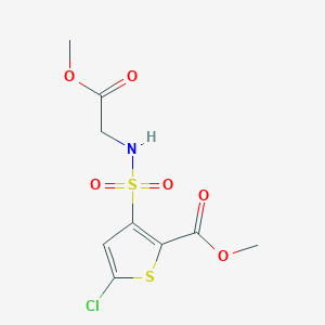 Methyl 5-chloro-3-(N-(2-methoxy-2-oxoethyl)sulfamoyl)thiophene-2-carboxylate