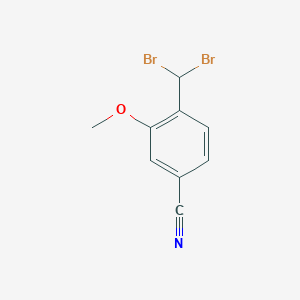 4-(Dibromomethyl)-3-methoxybenzonitrile
