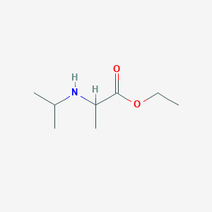 molecular formula C8H17NO2 B13572818 Ethyl isopropylalaninate 