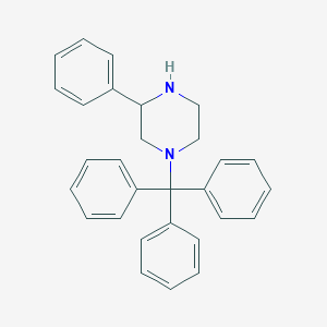 molecular formula C29H28N2 B1357285 3-Phenyl-1-trityl-piperazine CAS No. 912763-28-1