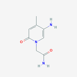 molecular formula C8H11N3O2 B13572865 2-(5-Amino-4-methyl-2-oxopyridin-1(2h)-yl)acetamide 