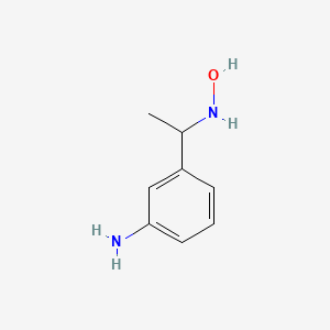 molecular formula C8H12N2O B1357295 3-[1-(Hydroxyamino)ethyl]aniline CAS No. 904813-32-7