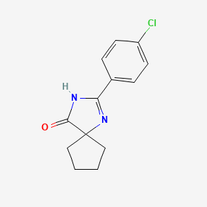 2-(4-Chlorophenyl)-1,3-diazaspiro[4.4]non-1-en-4-one